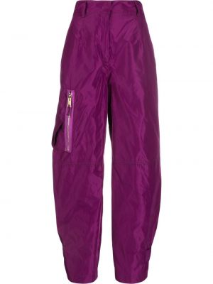Pantalon cargo slim avec poches Blanca Vita violet
