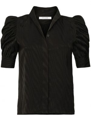 Satenska bluza Frame črna