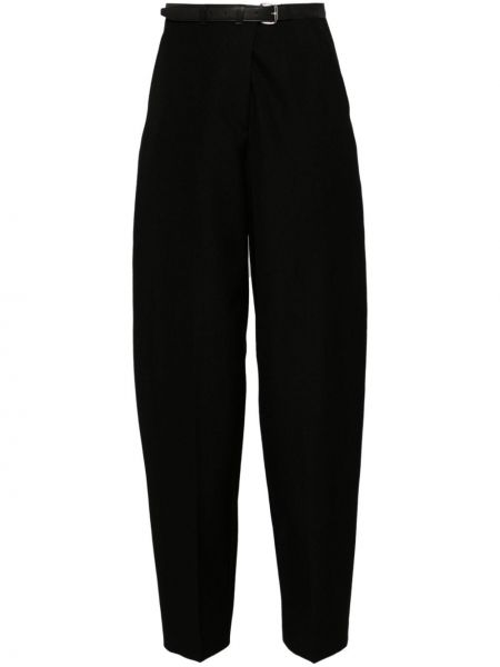 Černé vlněné rovné kalhoty Alexander Wang