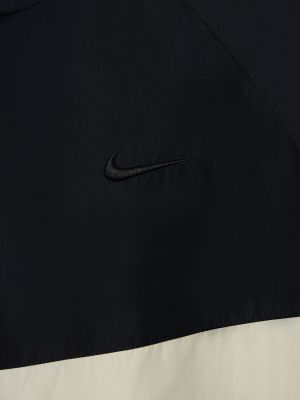 Pletená nylónová bunda Nike čierna
