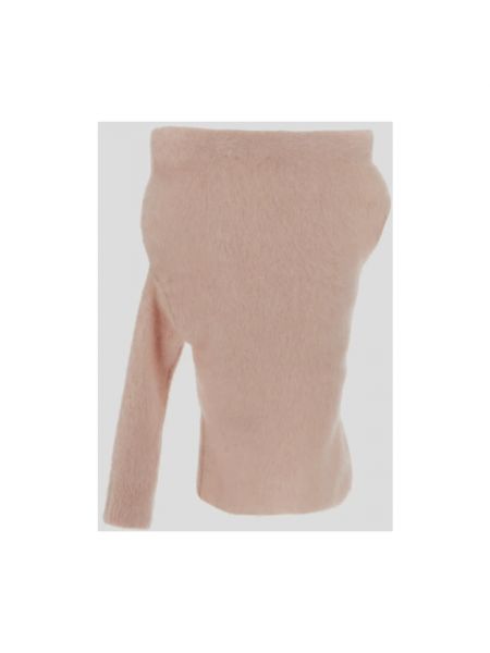 Jersey de lana de tela jersey asimétrico Sportmax rosa