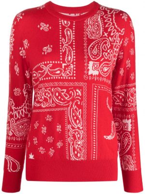 Пуловер с кръгло деколте Mc2 Saint Barth червено