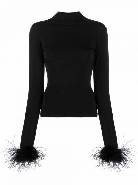 Bluzka w piórka Atu Body Couture czarna