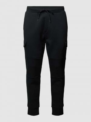 Spodnie sportowe w jednolitym kolorze Polo Ralph Lauren czarne