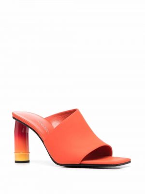 Mules s přechodem barev Nina Ricci oranžové