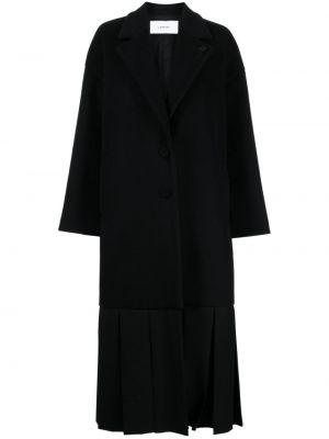 Vlnený kabát Lardini čierna