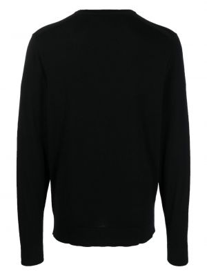 Pull en tricot col rond Calvin Klein noir