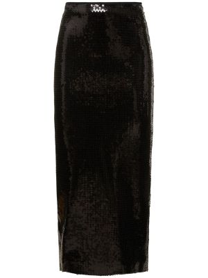 Midi sukně David Koma černé