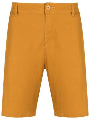 Λινό παντελόνι chino Osklen κίτρινο
