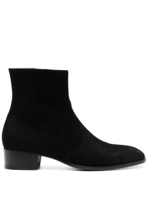 Zomšinės chelsea stiliaus batai Scarosso juoda