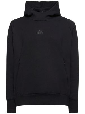 Kapucnis melegítő felső Adidas Performance fekete