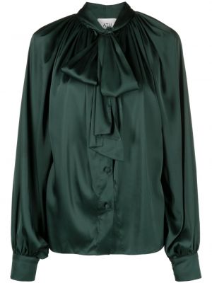 Camicia con fiocco a maniche lunghe Atu Body Couture verde
