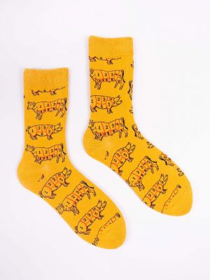 Bavlněné ponožky Yoclub oranžové