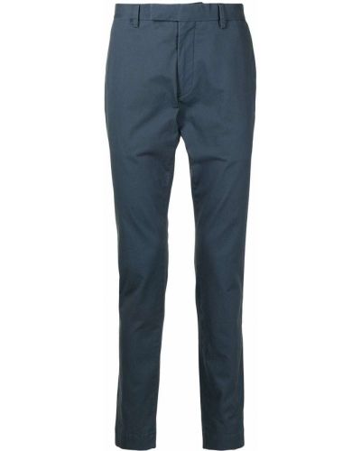 Bombažne hlače chino Polo Ralph Lauren modra