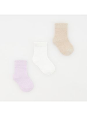 Bavlněné ponožky Reserved fialové