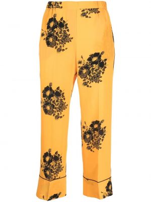 Pantalones de flores con estampado Nº21 amarillo