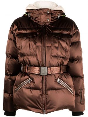 Smučarska jakna s kapuco Bogner rjava