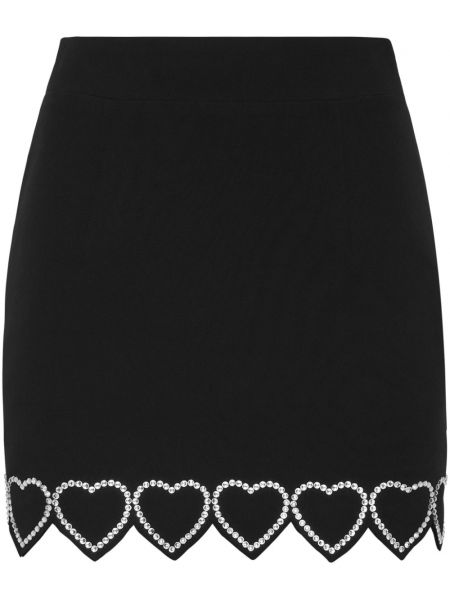Mini suknja s uzorkom srca Philipp Plein crna