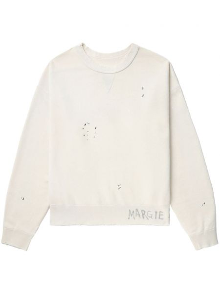 Distressed sweatshirt aus baumwoll Maison Margiela