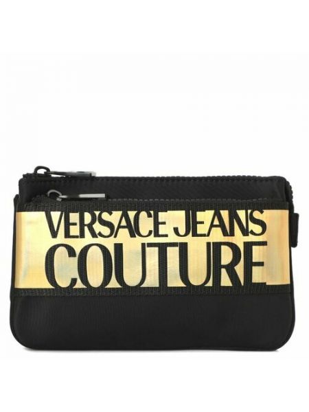 Черная поясная сумка Versace Jeans