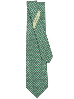 Cravată de mătase cu imagine Ferragamo