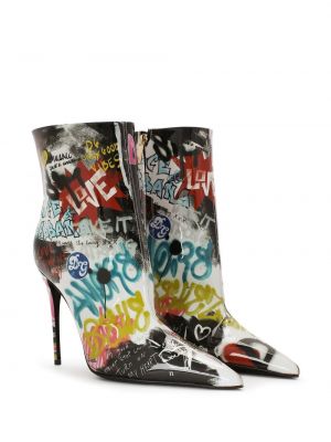 Ankle boots z nadrukiem Dolce And Gabbana