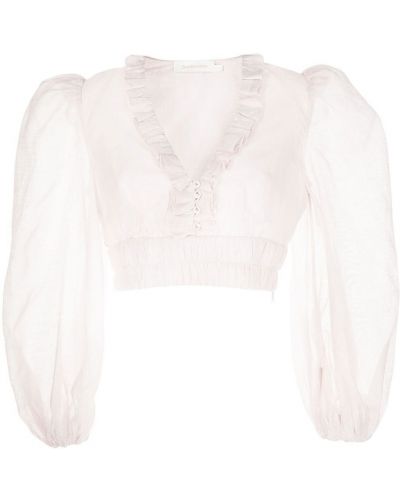 Kort bluse Zimmermann rosa