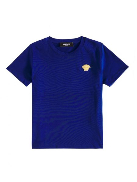 Jersey puuvilla t-paita pojille Versace Kids sininen