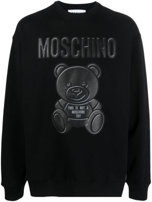 Černá bavlněná mikina Moschino