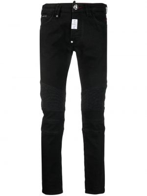 Avsmalnande jeans Philipp Plein svart