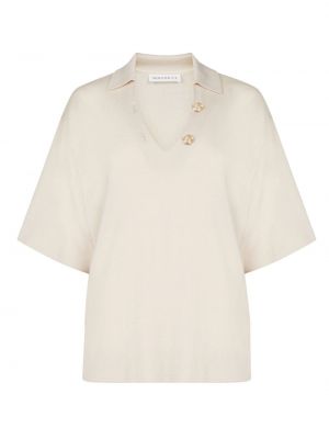 Μάλλινη μπλούζα με λαιμόκοψη v Nina Ricci