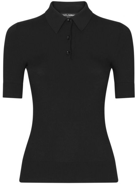 Tricou polo Dolce & Gabbana negru