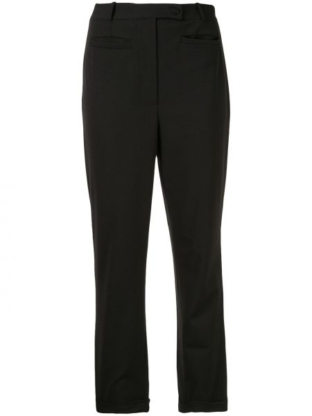 Pantalones slim fit Chanel Pre-owned negro