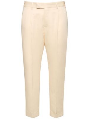 Pantalones de lino de algodón Pt Torino