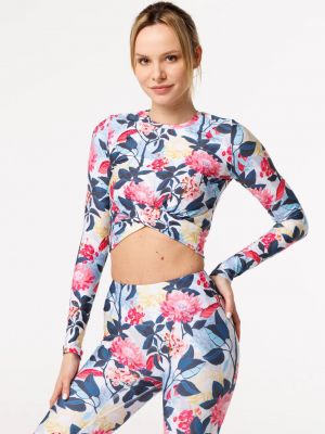Tricou cu mânecă lungă cu model floral cu imagine Bittersweet Paris