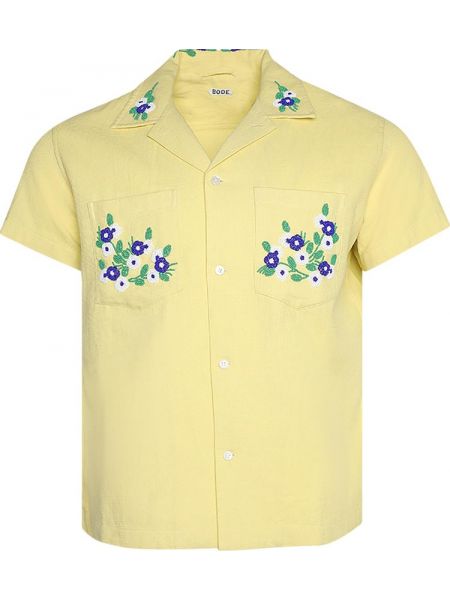 Рубашка с бисером Bode желтая