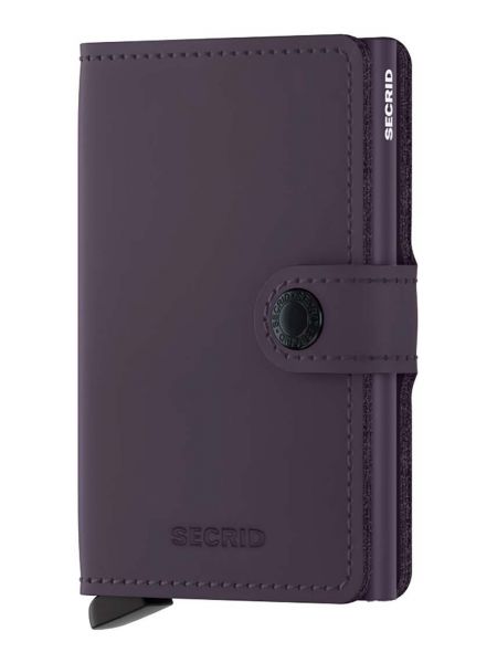 Usnjena denarnica Secrid vijolična