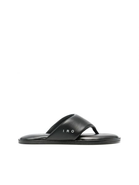 Leder sandale Iro schwarz