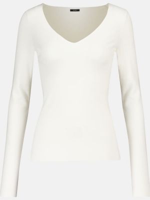 Jersey de seda de tela jersey Joseph blanco