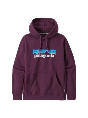 Przezroczysta bluza z kapturem Patagonia fioletowa