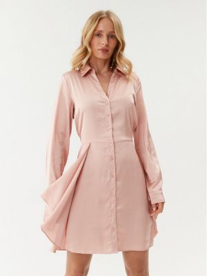 Φόρεμα σε στυλ πουκάμισο Guess ροζ