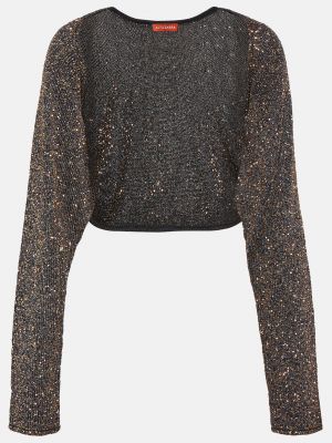 Alimia свитер металлизированной вязки Altuzarra черный