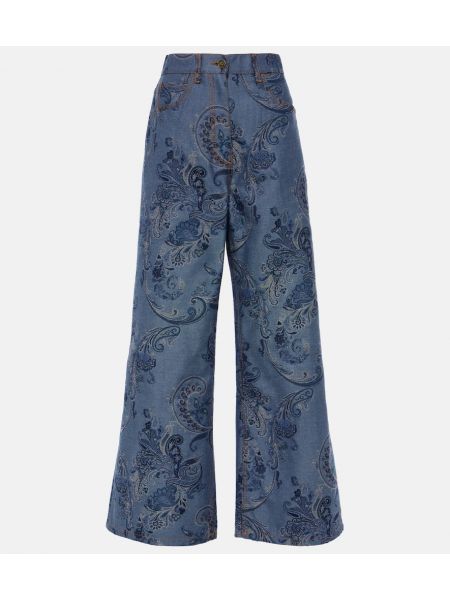 Jacquard paisley jeans Etro blå