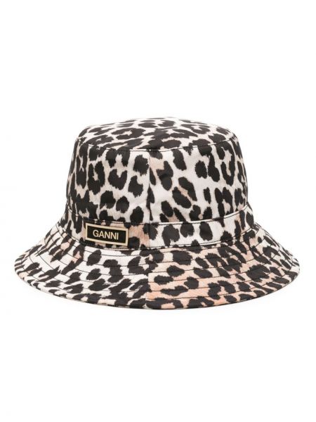 Cappello leopardato Ganni