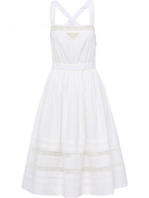 Sukienka koronkowa Prada biała