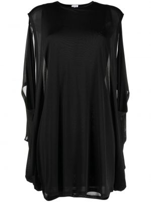 С разрезом платье мини Loewe, черное
