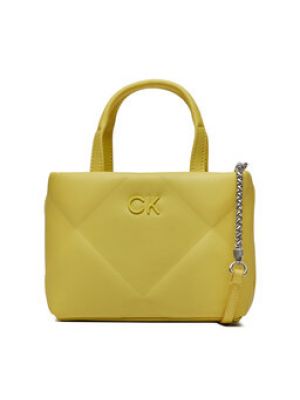 Shopper kabelka Calvin Klein žlutá