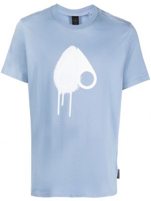 T-shirt con stampa Moose Knuckles blu