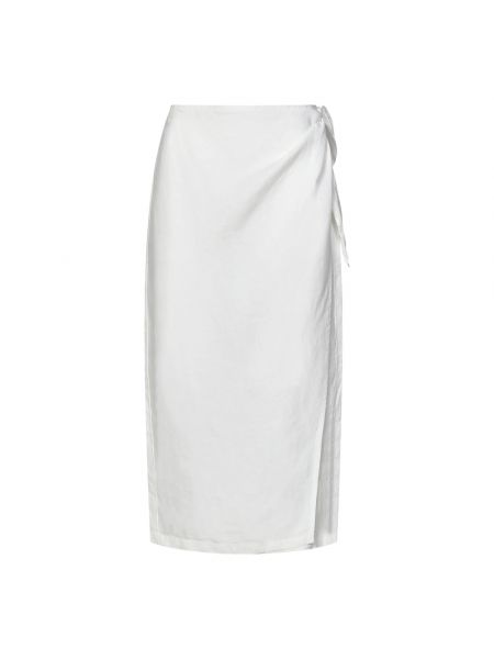 Biała spódnica midi Ralph Lauren