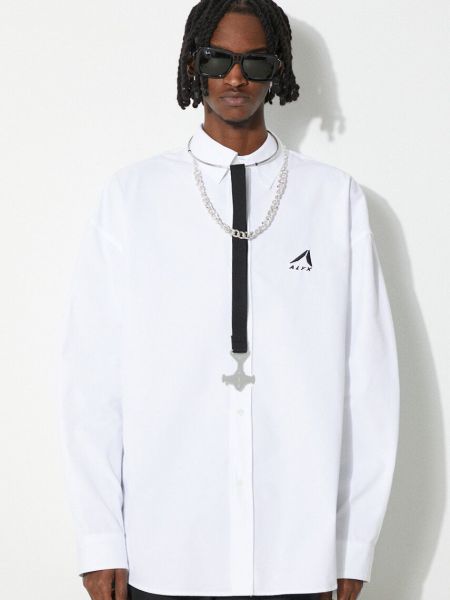 Oversized βαμβακερό πουκάμισο 1017 Alyx 9sm λευκό